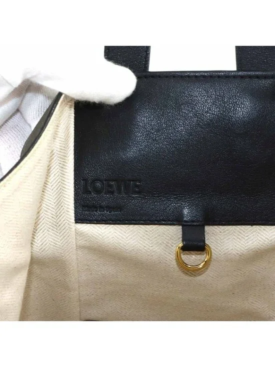 Loewe Hammock 2-Way Bag Leather Khaki Beige Medium - Picture 7 of 10